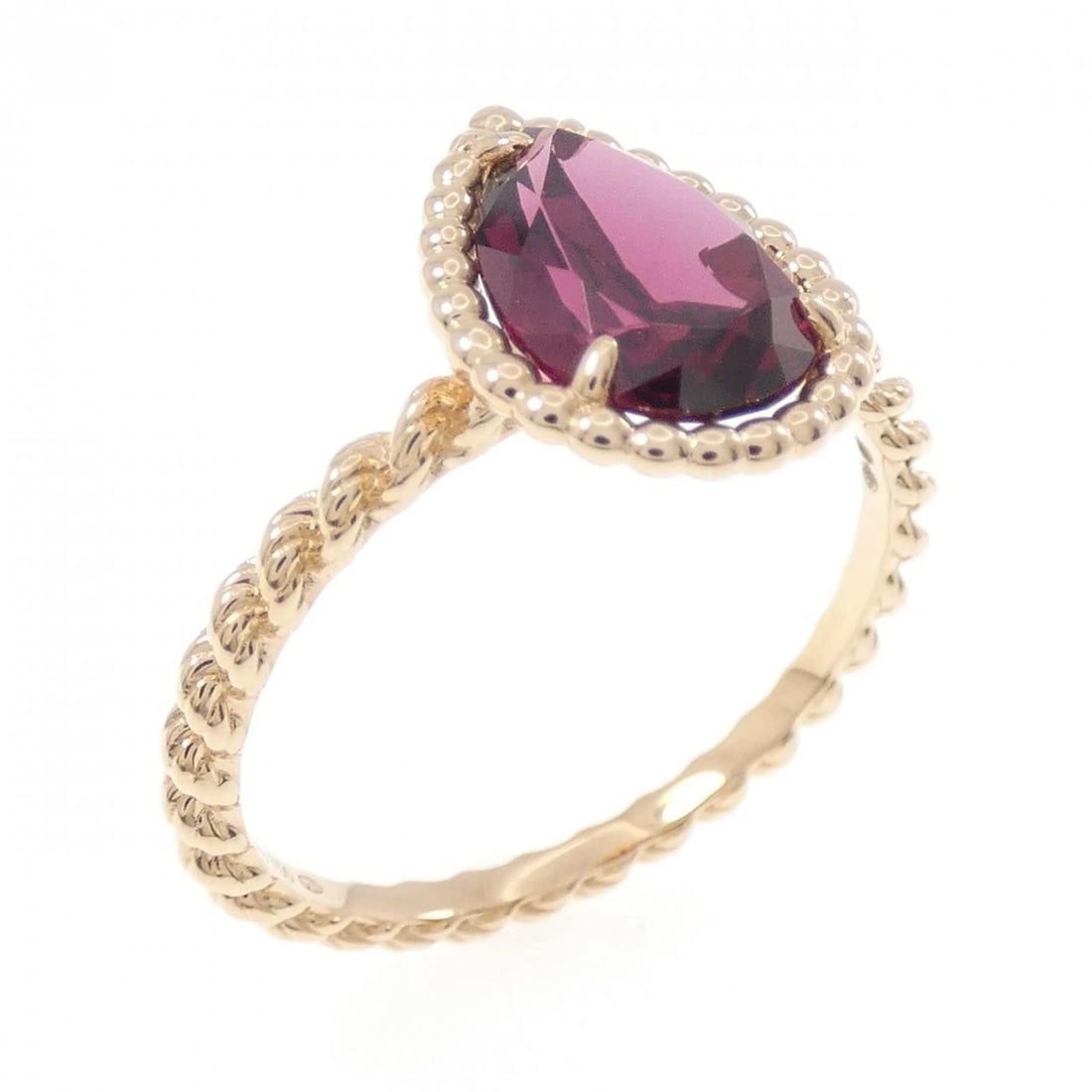 BOUCHERON SERPENT BOHEME RING: Boucheron Serpent Boheme Ring Brand: Boucheron Type/Style: Boucheron Ring Material: 750 Pink Gold, Main Stone Garnet Color: PINK GOLD Size: US7 1/4(55) Accessories: None Accessories Notice: When