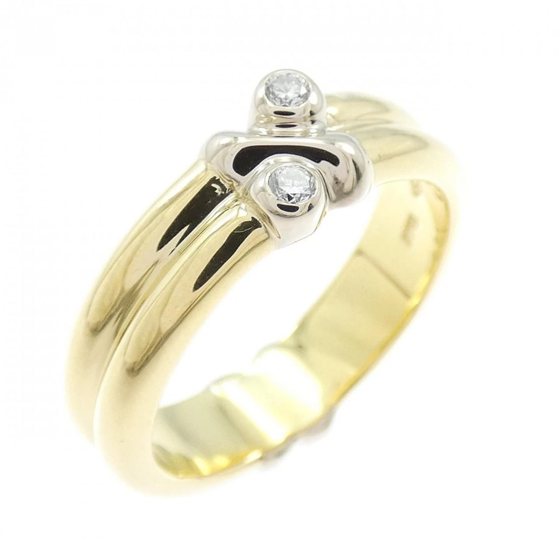 TIFFANY&CO. DIAMOND RING: TIFFANY&Co. Diamond Ring Brand: TIFFANY&Co. Type/Style: TIFFANY & Co. Ring Material: 750 yellow gold/750 white gold, Main Stone Natural Color: WG,YG Size: US5 1/2 Accessories: None Accessories