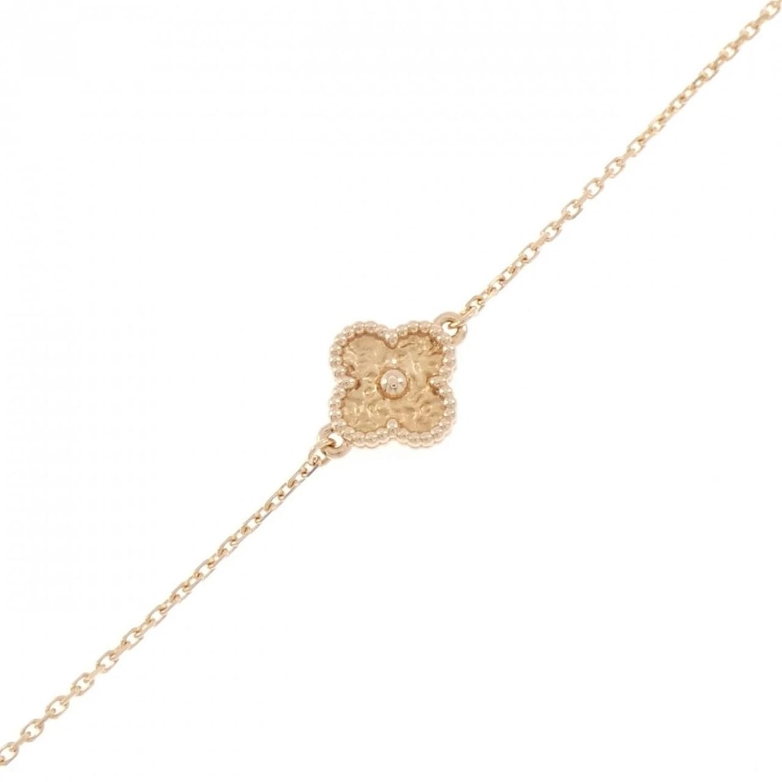 VAN CLEEF & ARPELS SWEET ALHAMBRA BRACELET: Van Cleef & Arpels Sweet Alhambra Bracelet Brand: Van Cleef & Arpels Type/Style: Van Cleef & Arpels Bracelet Material: 750 Pink Gold, Color: PINK GOLD Size: Length16?17.5cm Actual Size Max width