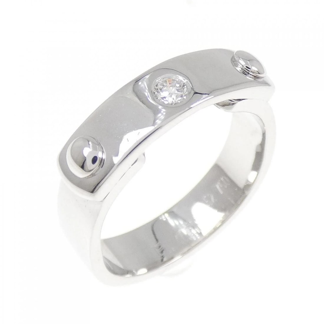 HERMES TO YOU RING: Hermes To You Ring Brand: HERMES Type/Style: Hermes Ring Material: 750 white gold, Main Stone Natural Color: White Gold Size: US6 1/4(52) Accessories: None Accessories Notice: When purchasing
