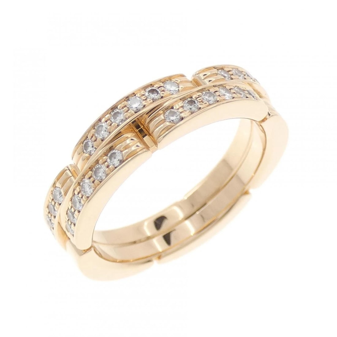 CARTIER MAILLON PANTHERE RING: Cartier Maillon PANTHERE Ring Brand: CARTIER Type/Style: Cartier Ring Material: 750 Pink Gold, Main Stone Natural Color: PINK GOLD Size: US4 1/2(48) Accessories: None Accessories Notice: When