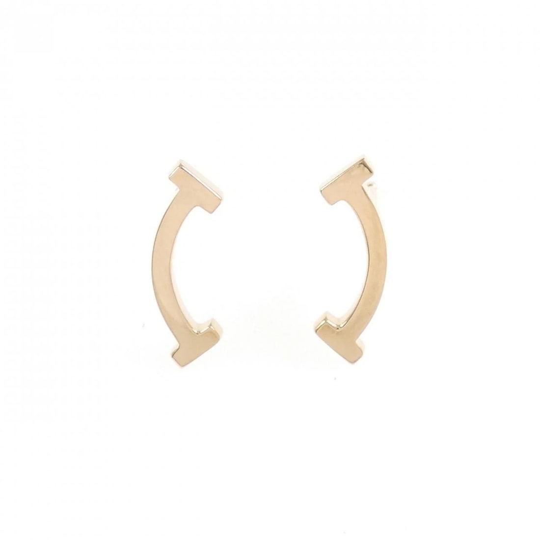 TIFFANY&CO. T SMILE PIERCE: TIFFANY&Co. T Smile Pierce Brand: TIFFANY&Co. Type/Style: TIFFANY&Co. Pierce/Earring Material: 750 Pink Gold, Color: PINK GOLD Size: Actual Size Approx. height x width: 13.3mm x 4.3mm Accessories: