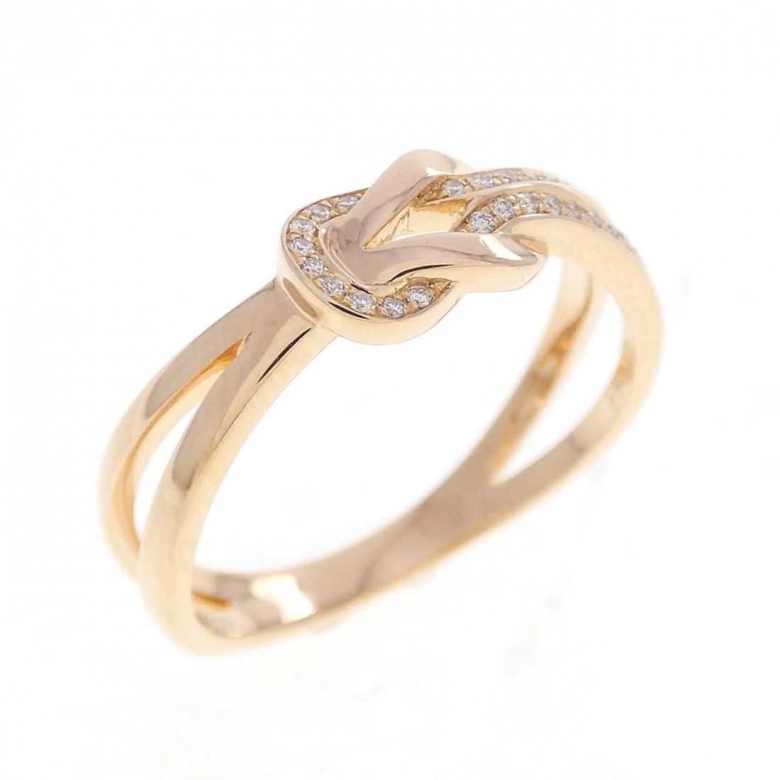 FRED CHANCE INFINI SMALL RING: Fred Chance Infini Small Ring Brand: FRED Type/Style: Fred Ring Material: 750 Pink Gold, Main Stone Natural Color: PINK GOLD Size: US5 3/4(51) Accessories: None Accessories Notice: When purchasing