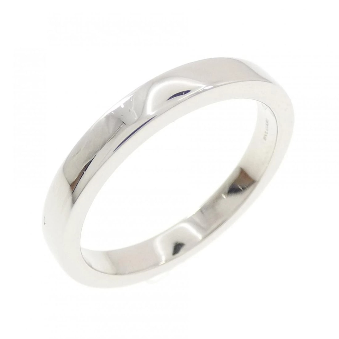BVLGARI PT950 RING: Bvlgari PT950 ring Brand: BVLGARI Type/Style: Bulgari Ring Material: Platinum950, Color: SILVER Size: US7 1/2(56) Accessories: None Accessories Notice: When purchasing pre-owned goods, please refer