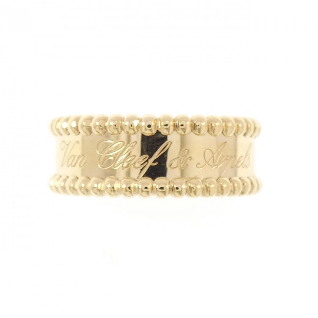 VAN CLEEF & ARPELS PERLEE SENIOR TULLE RING: Van Cleef & Arpels Perlee Senior Tulle Ring Brand: Van Cleef & Arpels Type/Style: Van Cleef & Arpels Ring Material: 750 yellow gold, Color: YELLOW GOLD Size: US8 1/2(58) Accessories: None