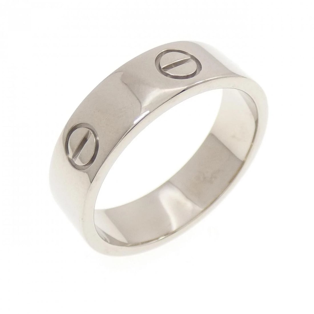 CARTIER LOVE RING: Cartier Love Ring Brand: CARTIER Type/Style: Cartier Ring Material: 750 white gold, Color: white gold Size: US9 1/4(60) Accessories: None Accessories Notice: When purchasing pre-owned good