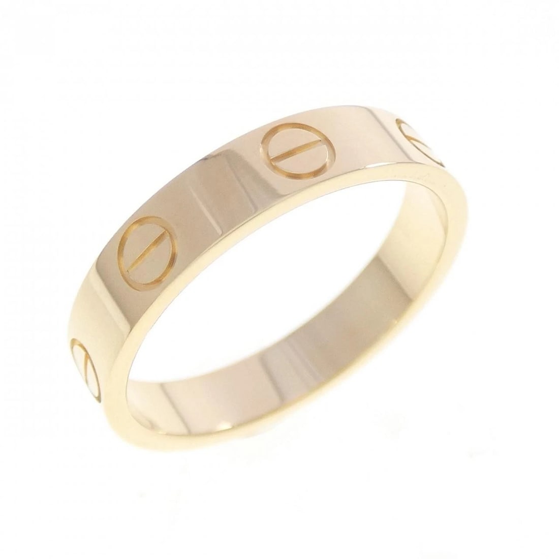 CARTIER MINI LOVE RING: Cartier Mini Love Ring Brand: CARTIER Type/Style: Cartier Ring Material: 750 yellow gold, Color: yellow gold Size: US5 1/4(50) Accessories: None Accessories Notice: When purchasing pre-owned goods,