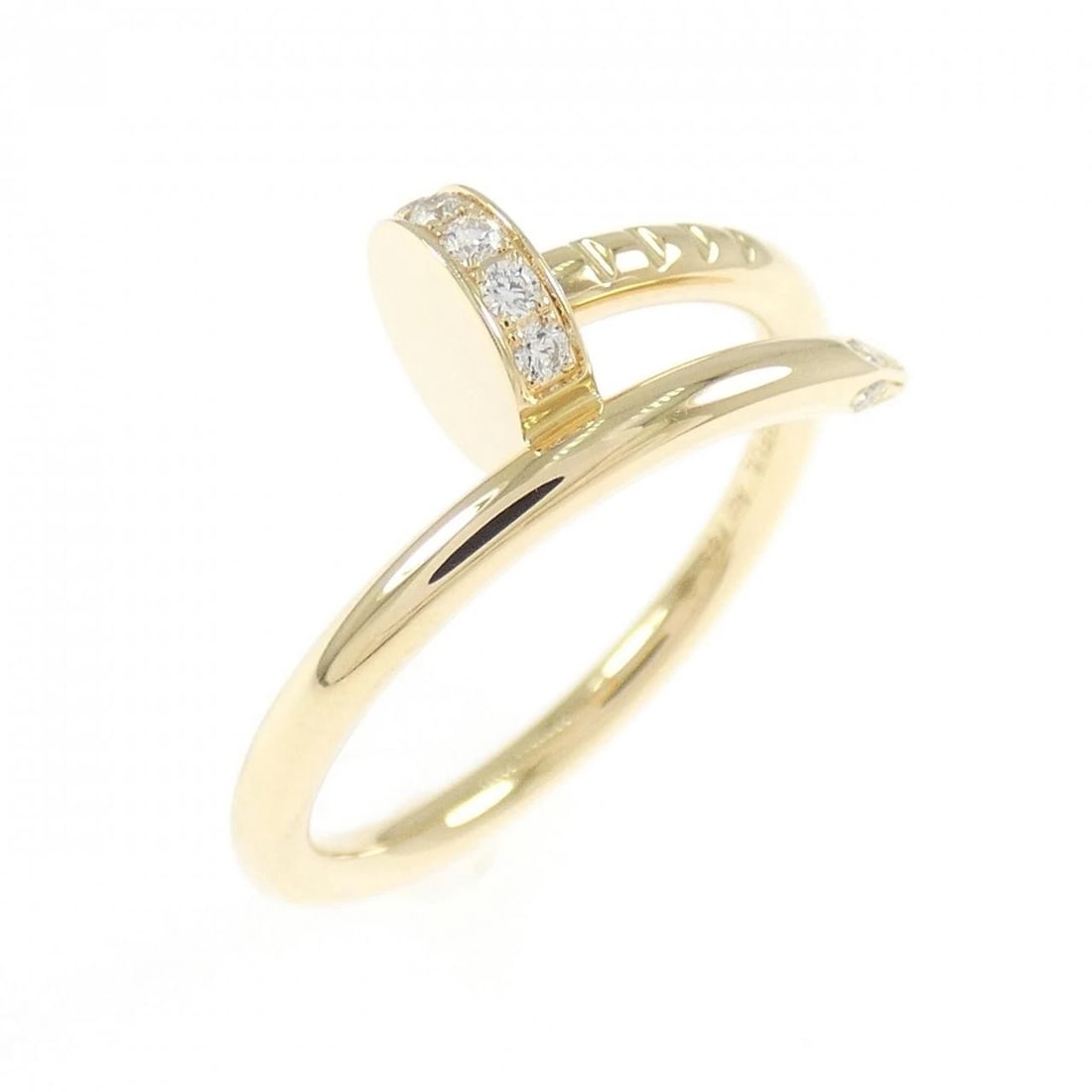 CARTIER JUSTE UN CLOU SMALL RING: Cartier Juste un Clou small ring Brand: CARTIER Type/Style: Cartier Ring Material: 750 yellow gold, Main Stone Natural Color: yellow gold Size: US3 3/4(46) Accessories: None Accessories No
