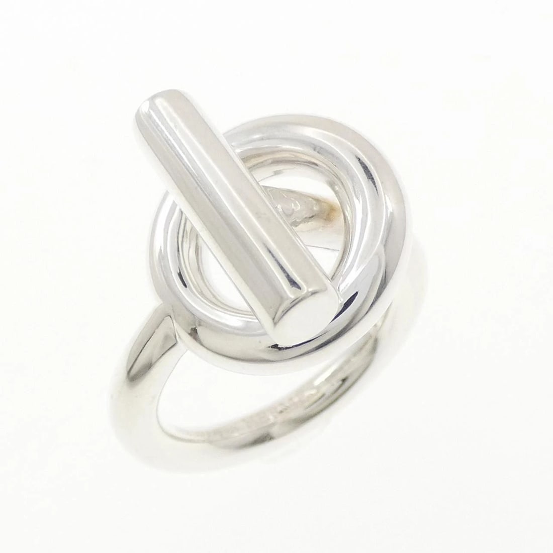 HERMES ECHAPPE RING: Hermes Echappe Ring Brand: HERMES Type/Style: Hermes Ring Material: 925Silver, Color: SILVER Size: US5(49) Accessories: None Accessories Notice: When purchasing pre-owned goods, please refer to the