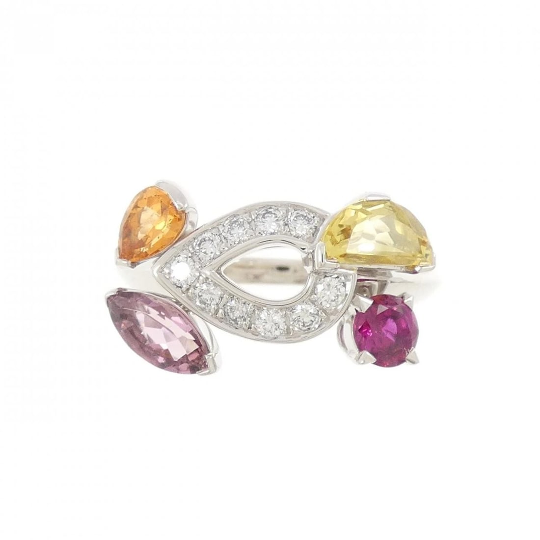 CARTIER COLORED STONE RING - 2
