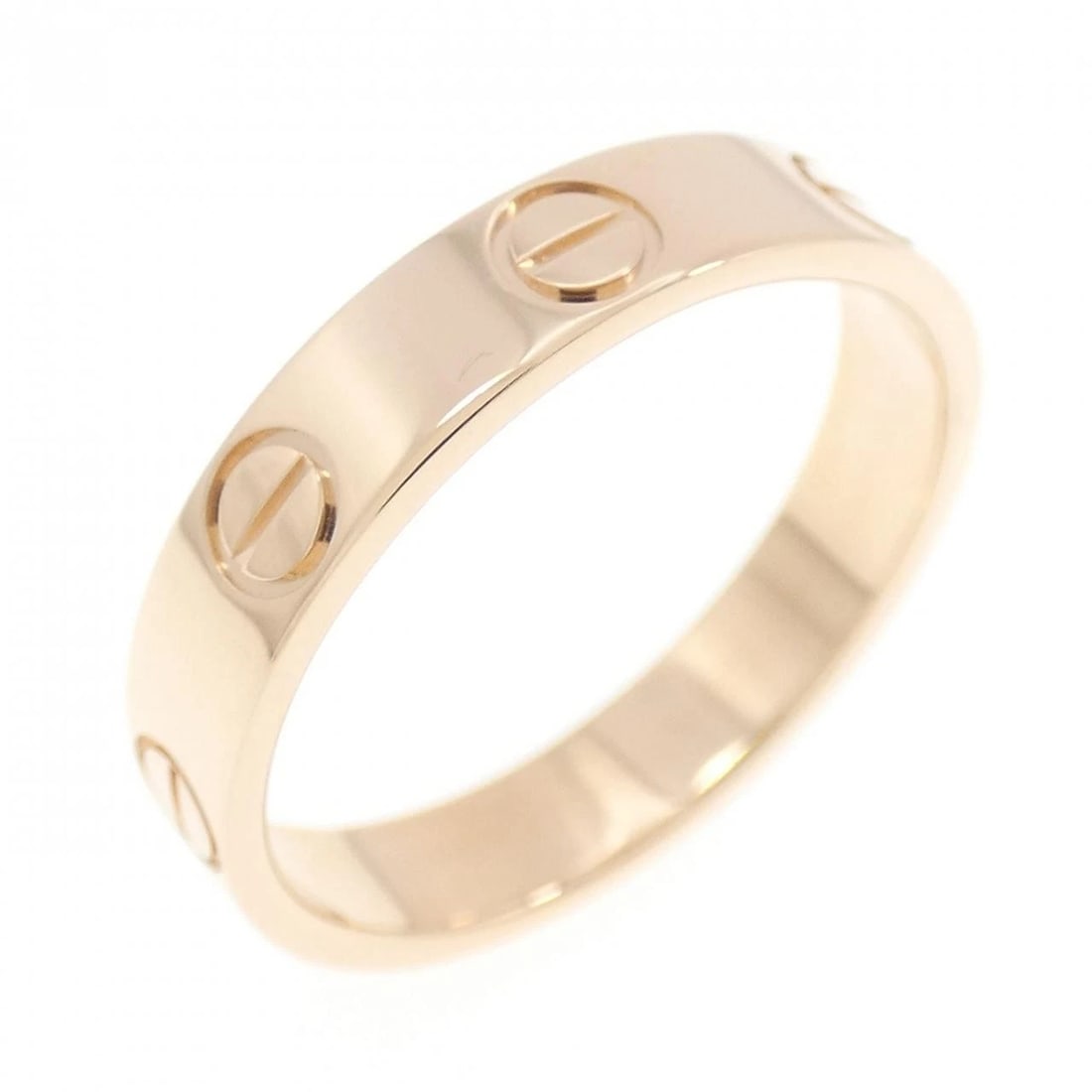 CARTIER MINI LOVE RING: Cartier Mini Love Ring Brand: CARTIER Type/Style: Cartier Ring Material: 750 Pink Gold, Color: PINK GOLD Size: US5 1/4(50) Accessories: None Accessories Notice: When purchasing pre-owned g