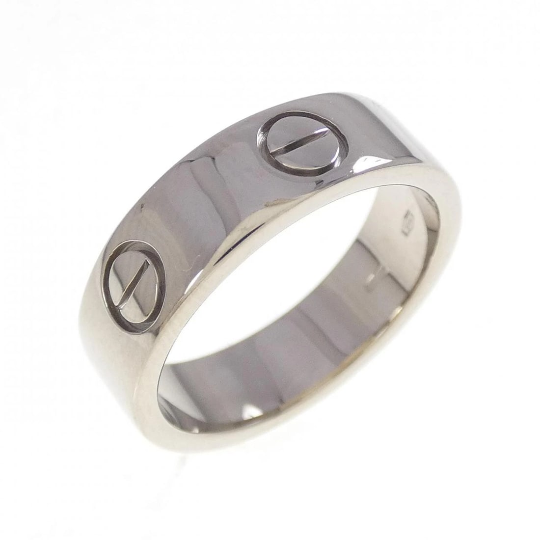 CARTIER LOVE RING: Cartier Love Ring Brand: CARTIER Type/Style: Cartier Ring Material: 750 white gold, Color: white gold Size: US6 1/4(53) Accessories: None Accessories Notice: When purchasing pre-owned goods, please