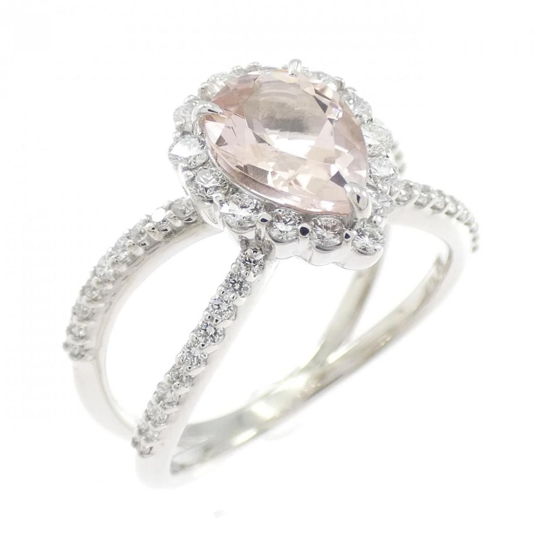 PONTE VECCHIO MORGANITE RING: Ponte Vecchio Morganite Ring Brand: Ponte Vecchio Type/Style: Ponte Vecchio Ring Material: 750 white gold, Main Stone Morganite Color: white gold Size: US6 1/2 Accessories: None Accessories Notice: