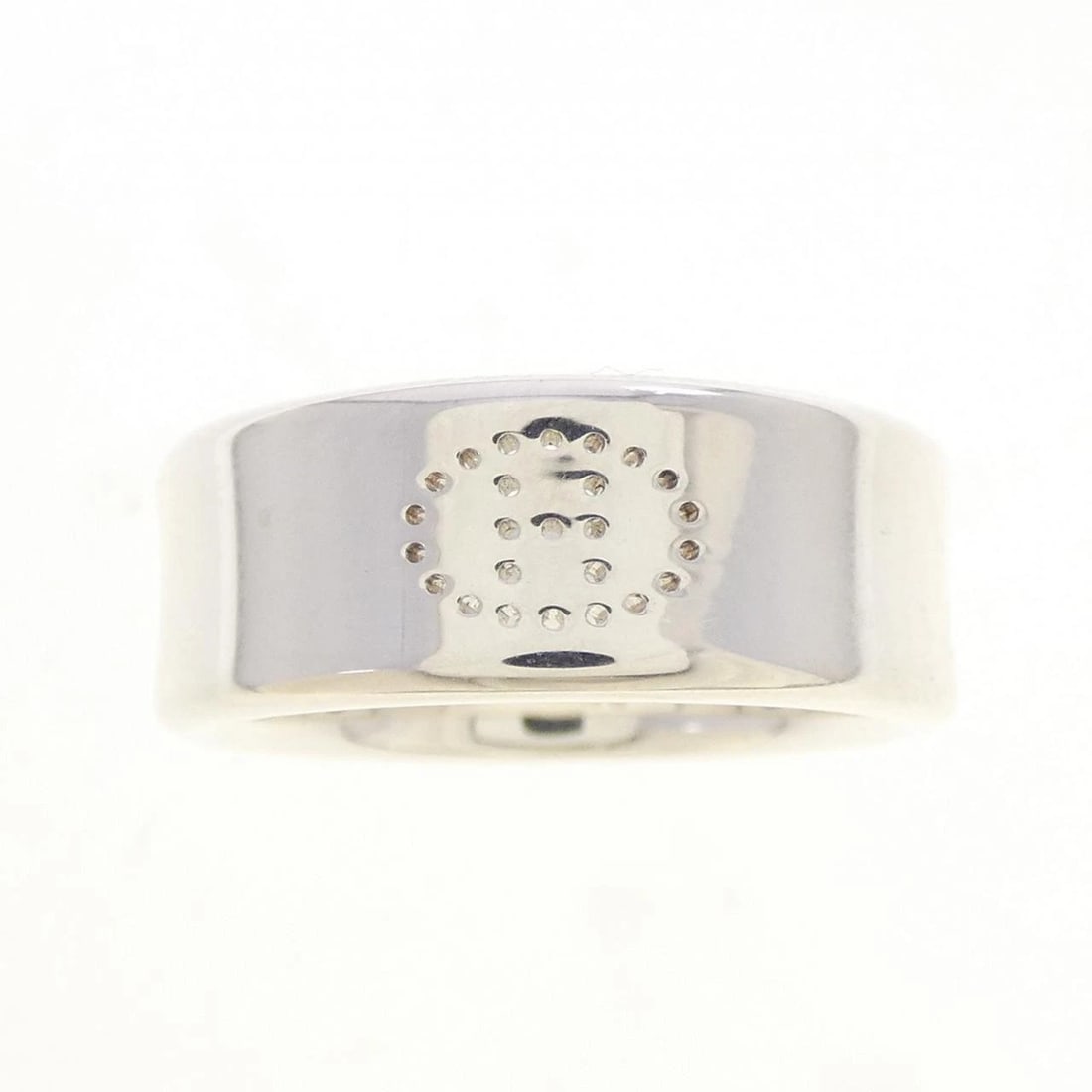 HERMES ECLIPSE RIBBON RING: Hermes Eclipse Ribbon Ring Brand: HERMES Type/Style: Hermes Ring Material: 925Silver, Color: SILVER Size: US7 1/2(56) Accessories: None Accessories Notice: When purchasing pre-owned goods, please