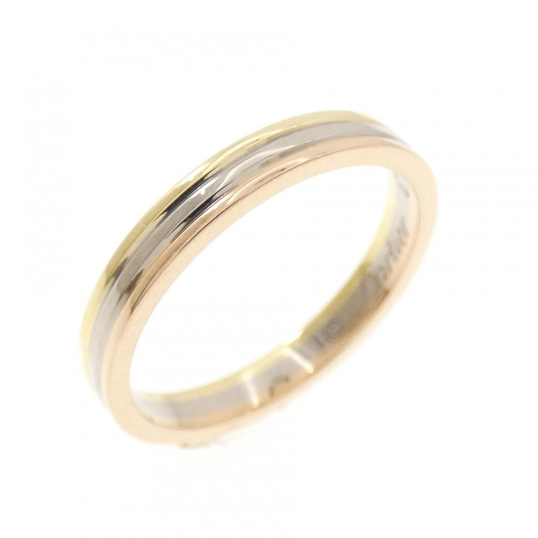 CARTIER VENDOME RING: Cartier Vendome Ring Brand: CARTIER Type/Style: Cartier Ring Material: 750 Yellow Gold/750 White Gold/750 Pink Gold, Color: YG,WG,PG Size: US4(47) Accessories: None Accessories Notice: When