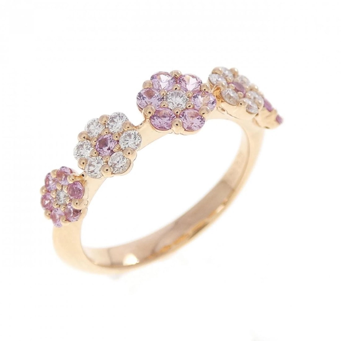 PONTE VECCHIO FLOWER RING: Ponte Vecchio Flower Ring Brand: Ponte Vecchio Type/Style: Ponte Vecchio Ring Material: K18 Pink Gold, Main Stone Sapphire Color: PINK GOLD Size: US4 Accessories: None Accessories Notice: When