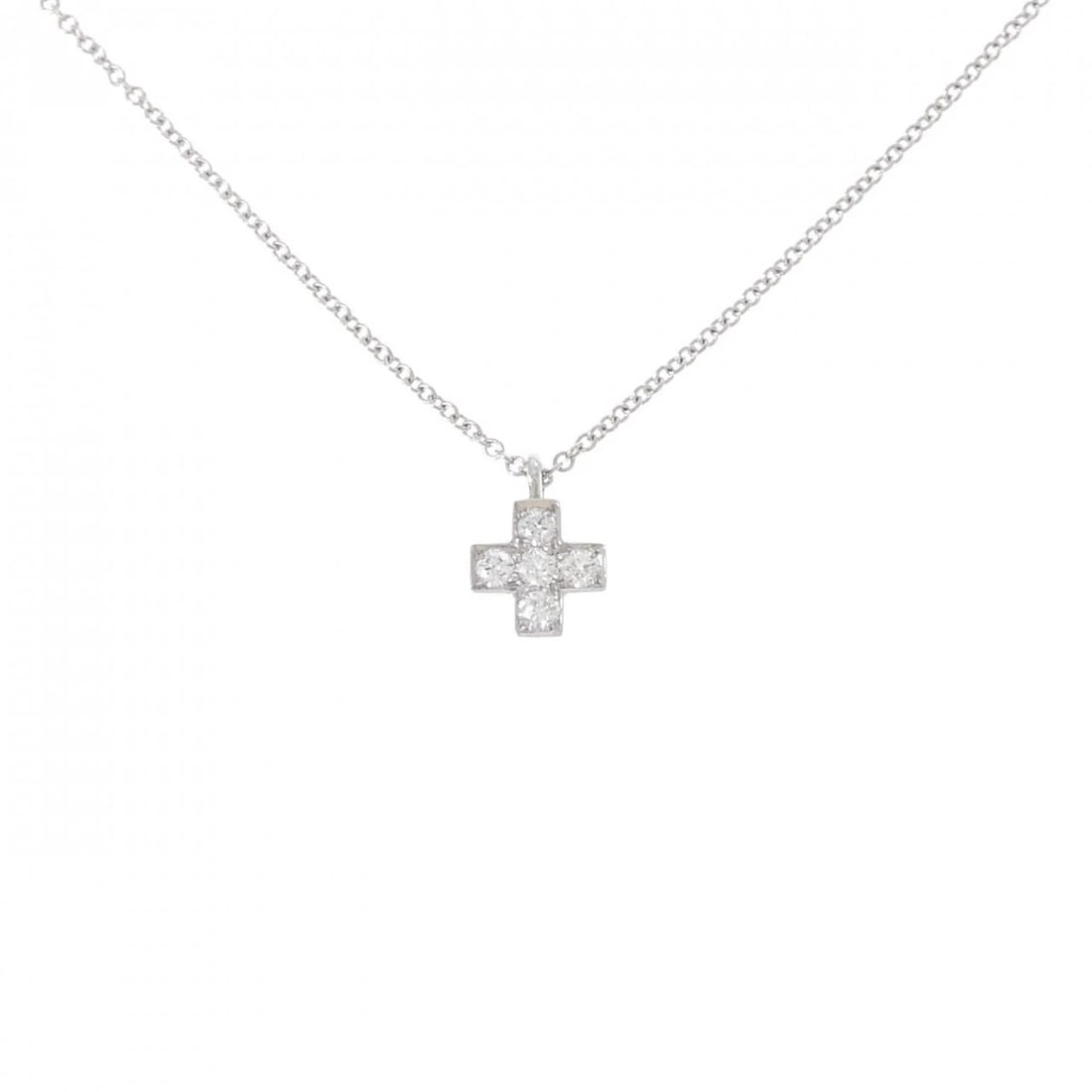 TIFFANY & CO. CRUCIFORM NECKLACE: TIFFANY & Co. Cruciform Necklace Brand: TIFFANY&Co. Type/Style: TIFFANY&Co. Necklace Material: Platinum950, Main Stone Natural Color: SILVER Size: Length41cm Actual Size Pendant length approx. x