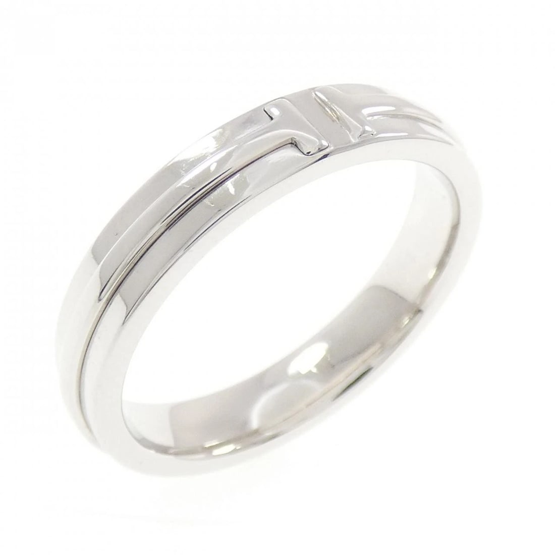 TIFFANY & CO. T TWO NARROW RING: TIFFANY & Co. T Two Narrow Ring Brand: TIFFANY&Co. Type/Style: TIFFANY & Co. Ring Material: 750 white gold, Color: WHITE GOLD Size: US9 3/4 Accessories: None Accessories Notice: When purchasing