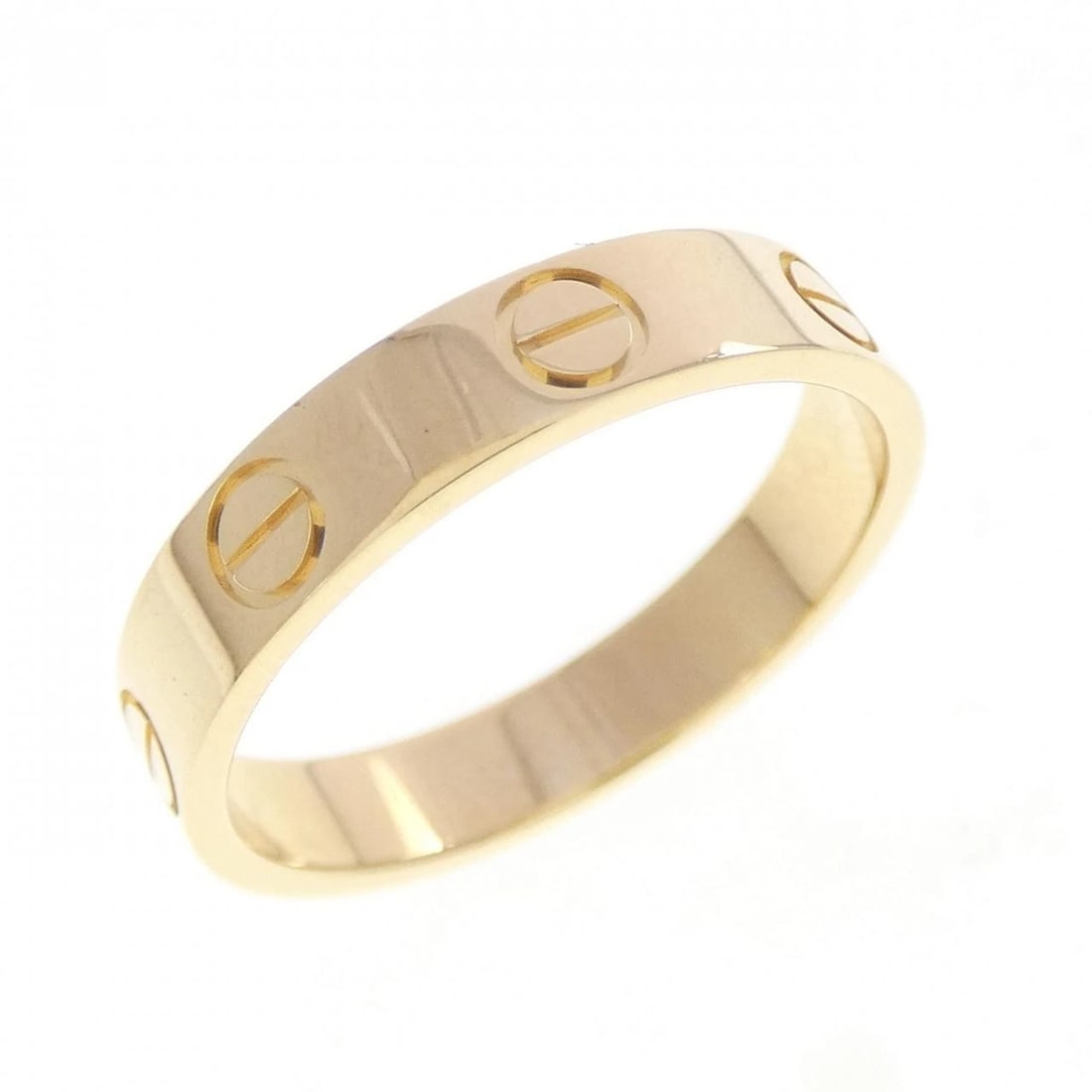 CARTIER MINI LOVE RING: Cartier Mini Love Ring Brand: CARTIER Type/Style: Cartier Ring Material: 750 yellow gold, Color: YELLOW GOLD Size: US5 3/4(51) Accessories: None Accessories Notice: When purchasing pre-owned goods,