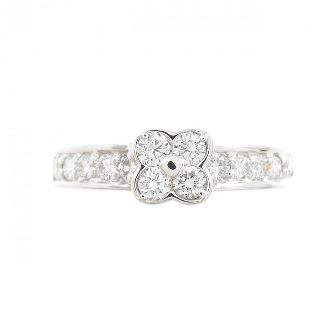 PONTE VECCHIO FLOWER DIAMOND RING: Ponte Vecchio Flower Diamond Ring Brand: Ponte Vecchio Type/Style: Ponte Vecchio Ring Material: K18 white gold, Main Stone Natural Color: WHITE GOLD Size: US5 Accessories: None Accessories Notice: