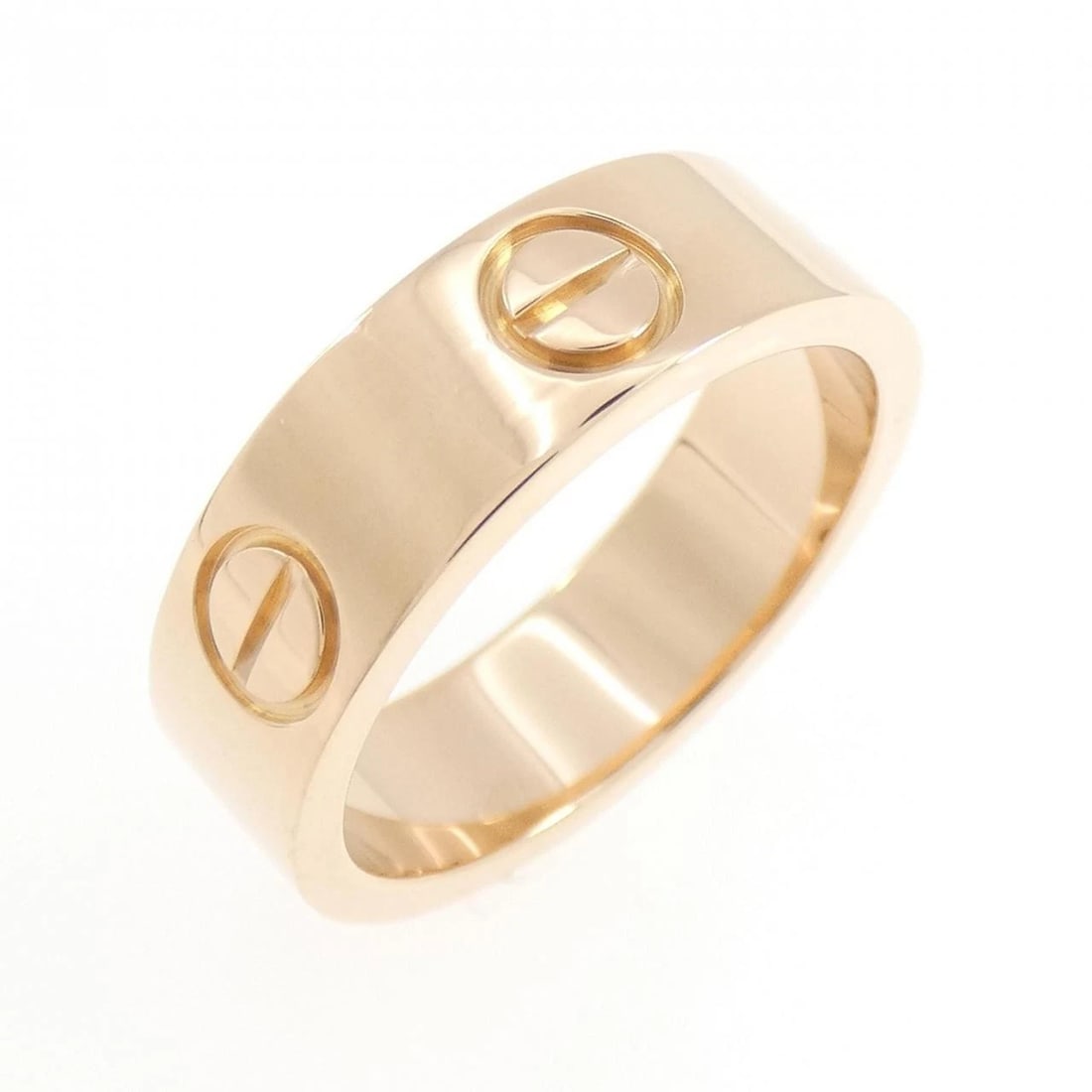 CARTIER LOVE RING: cartier love ring Brand: CARTIER Type/Style: Cartier Ring Material: 750 Pink Gold, Color: PINK GOLD Size: US5 1/4(50) Accessories: None Accessories Notice: When purchasing pre-owned goods, please