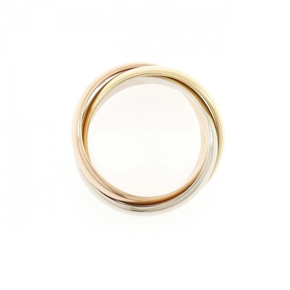 CARTIER TRINITY RING: Cartier Trinity ring Brand: CARTIER Type/Style: Cartier Ring Material: 750 Yellow Gold/750 White Gold/750 Pink Gold, Color: YG,WG,PG Size: US6 1/4(52) Accessories: None Accessories Notice: When