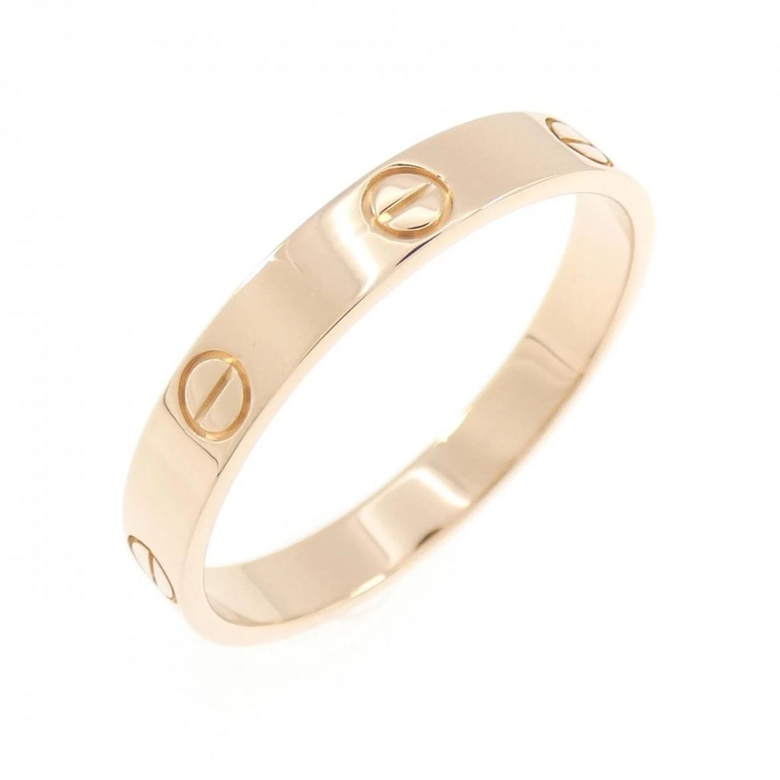 CARTIER MINI LOVE RING: Cartier Mini Love Ring Brand: CARTIER Type/Style: Cartier Ring Material: 750 Pink Gold, Color: PINK GOLD Size: US11(65) Accessories: None Accessories Notice: When purchasing pre-owned good