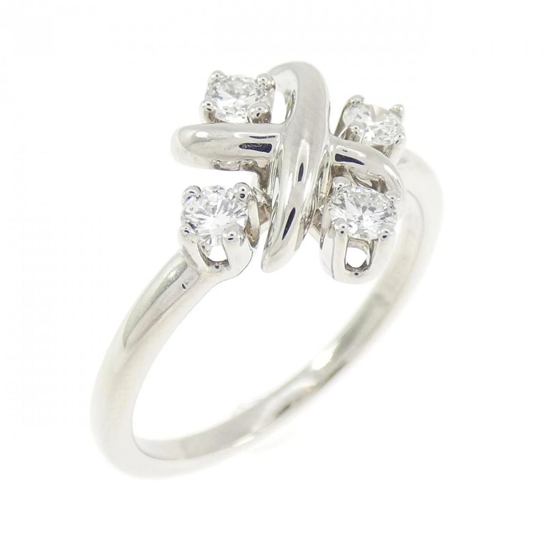 TIFFANY&CO. RING RING: TIFFANY&Co. Ring Ring Brand: TIFFANY&Co. Type/Style: TIFFANY & Co. Ring Material: Platinum950, Main Stone Natural Color: SILVER Size: US5 3/4 Accessories: None Accessories Notice: When purchasing