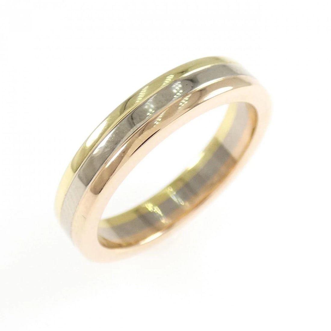 CARTIER LOUIS CARTIER RING: Cartier Louis Cartier Ring Brand: CARTIER Type/Style: Cartier Ring Material: 750 Yellow Gold/750 White Gold/750 Pink Gold, Color: YG,WG,PG Size: US3 1/4(45) Accessories: None Accessories Notice: When