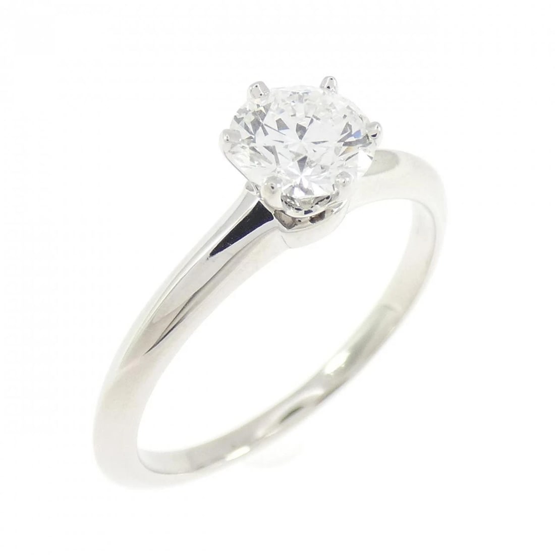 TIFFANY & CO. CLASSIC SOLITAIRE RING: TIFFANY & Co. Classic Solitaire Ring Brand: TIFFANY&Co. Type/Style: TIFFANY & Co. Ring Material: Platinum950, Main Stone Natural Color: SILVER Size: US7 1/4 Accessories: None Accessories Notice: When