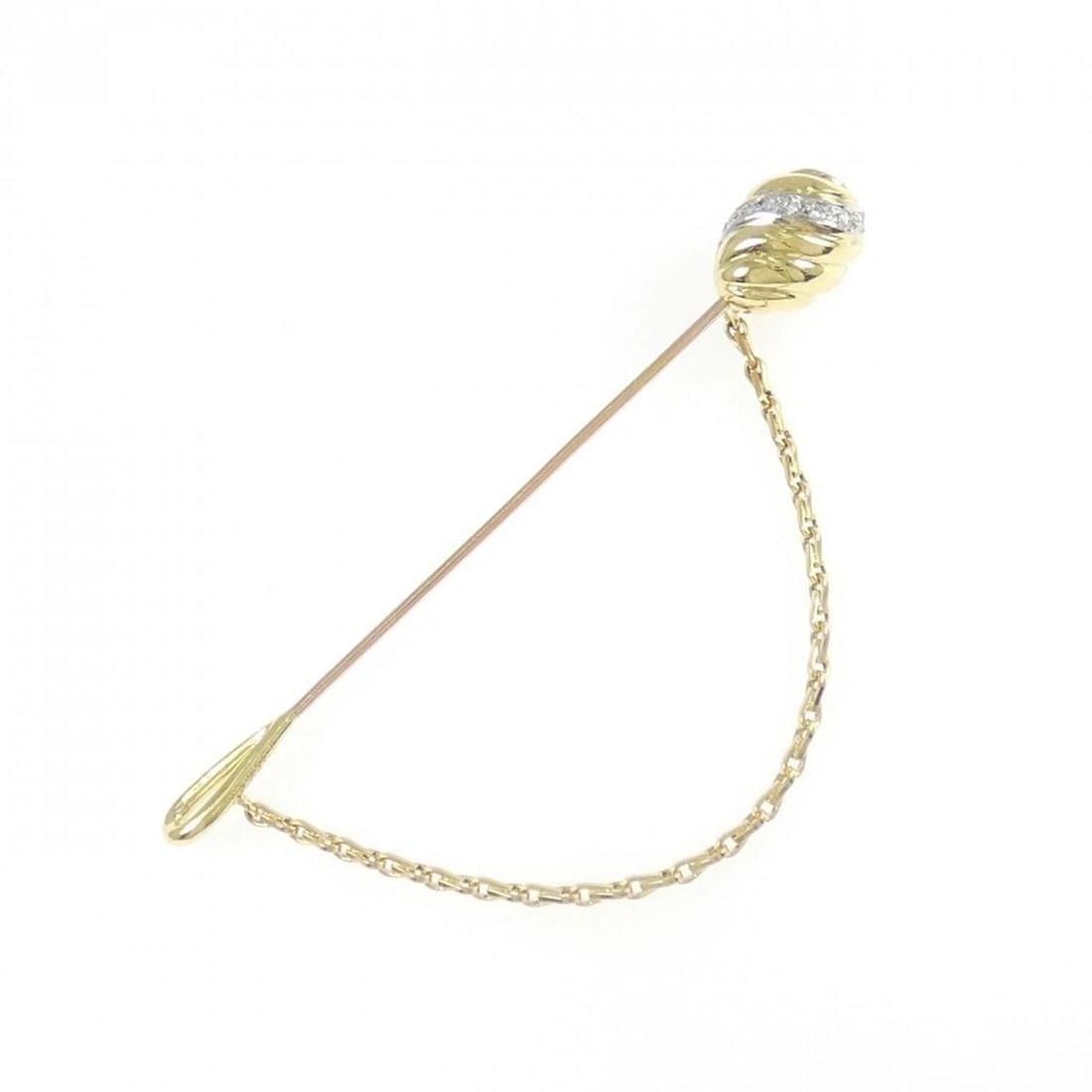 CARTIER 750 THREE-COLOR BROOCH: Cartier 750 Three-Color Brooch Brand: CARTIER Type/Style: Cartier Pendant/Brooch Material: 750 Yellow Gold/750 White Gold/750 Pink Gold, Main Stone Natural Color: WG,YG,PG Size: Actual Size