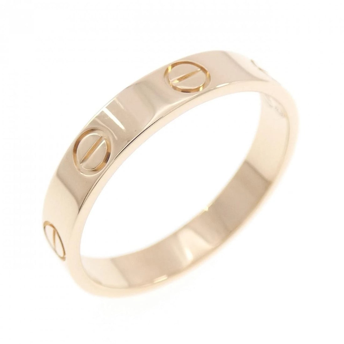 CARTIER MINI LOVE RING: Cartier Mini Love Ring Brand: CARTIER Type/Style: Cartier Ring Material: 750 Pink Gold, Color: pink gold Size: US7 1/4(55) Accessories: None Accessories Notice: When purchasing pre-owned g