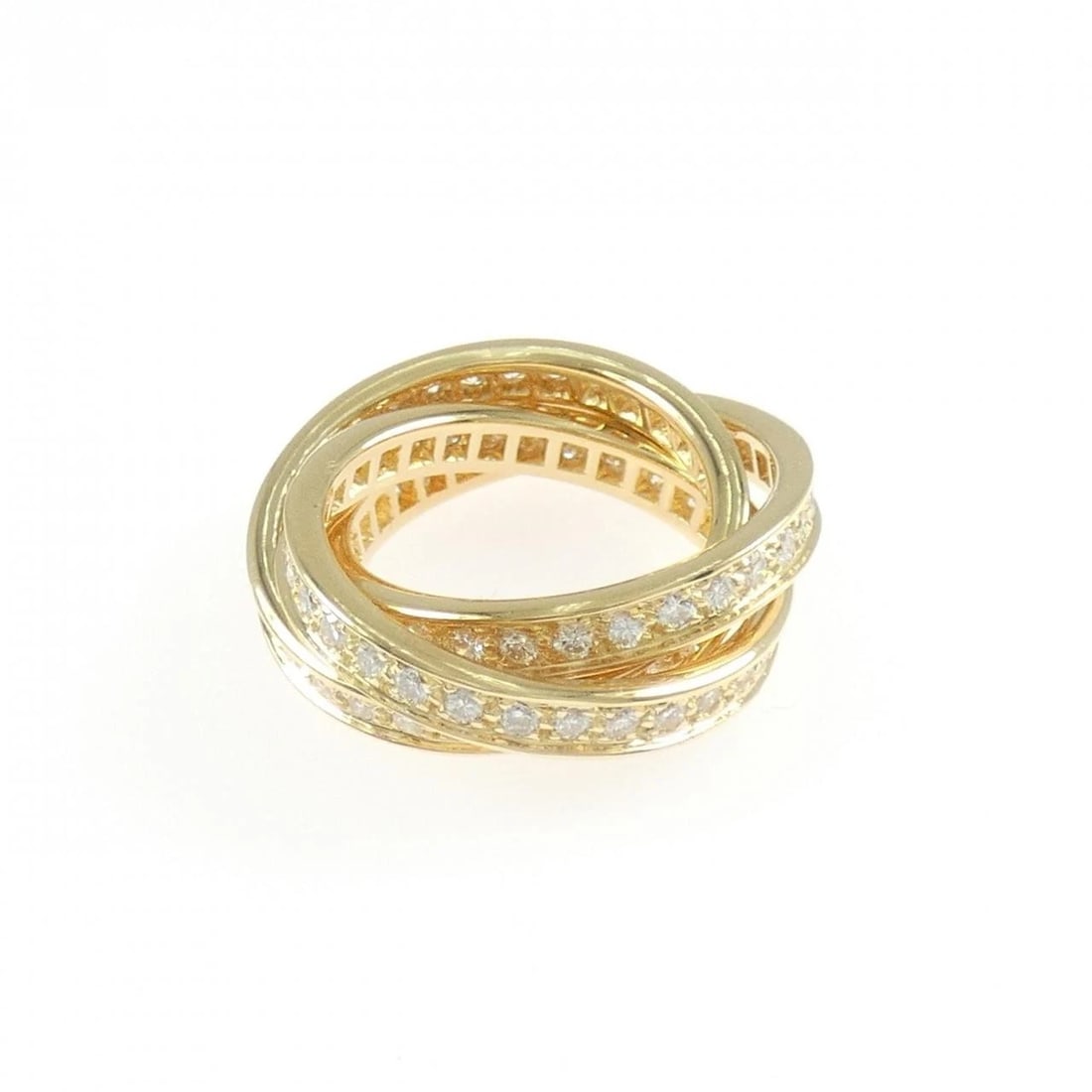 CARTIER THREE BANGLE RING: Cartier Three Bangle Ring Brand: CARTIER Type/Style: Cartier Ring Material: 750 yellow gold, Main Stone Natural Color: Yellow Gold Size: US5 3/4(51) Accessories: None Accessories Notice: W