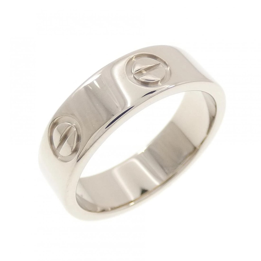 CARTIER LOVE RING: Cartier Love Ring Brand: CARTIER Type/Style: Cartier Ring Material: 750 white gold, Color: White Gold Size: US5 3/4(51) Accessories: None Accessories Notice: When purchasing pre-owned goods, please