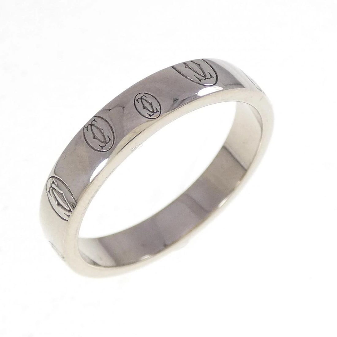 CARTIER HAPPY BIRTHDAY RING: Cartier Happy Birthday Ring Brand: CARTIER Type/Style: Cartier Ring Material: 750 white gold, Color: White Gold Size: US8 1/2(58) Accessories: None Accessories Notice: When purchasing pre-owned