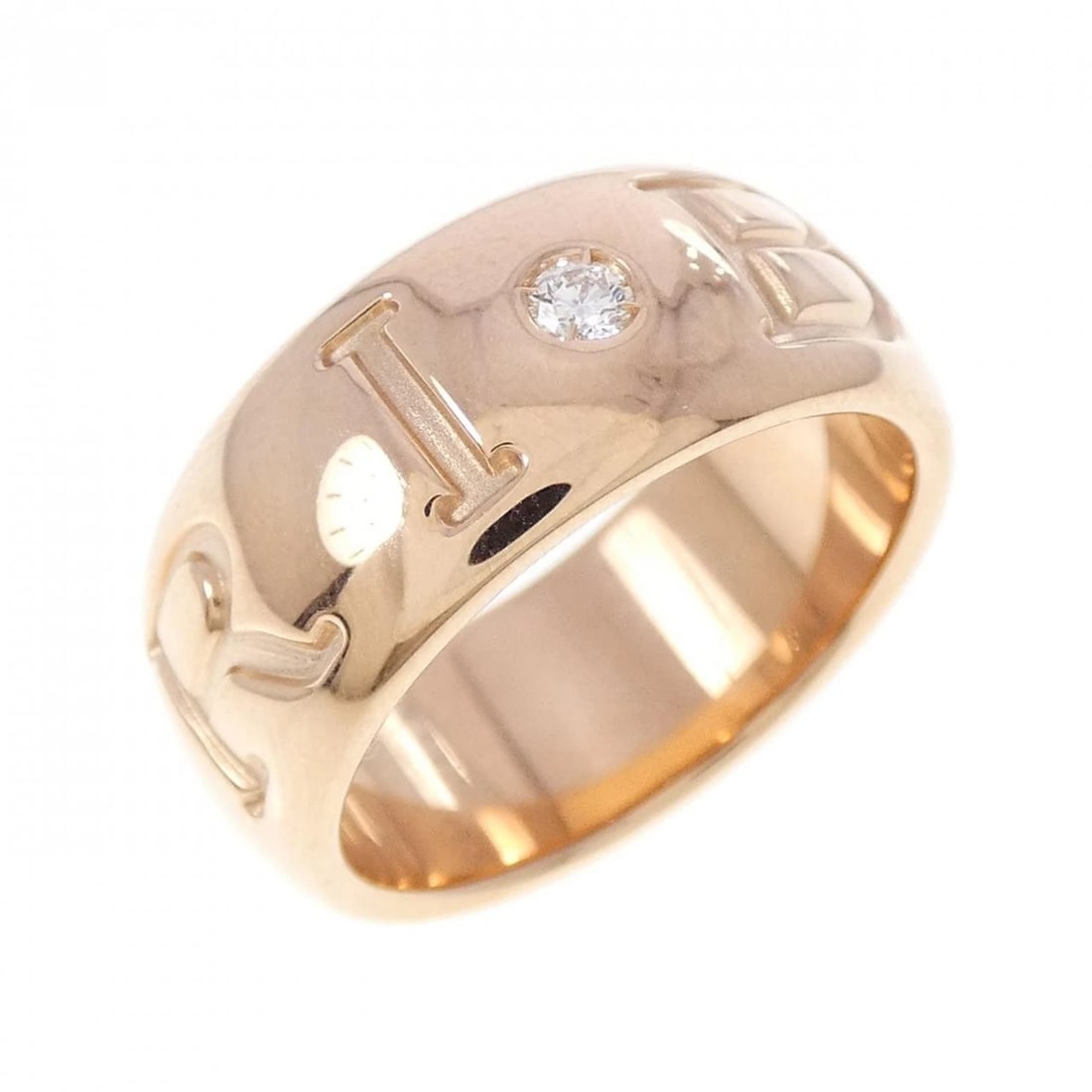 BVLGARI MONOLOGO RING: Bvlgari Monologo Ring Brand: BVLGARI Type/Style: Bulgari Ring Material: 750 Pink Gold, Main Stone Natural Color: Pink Gold Size: US5 1/4(51) Accessories: None Accessories Notice: When purchasing