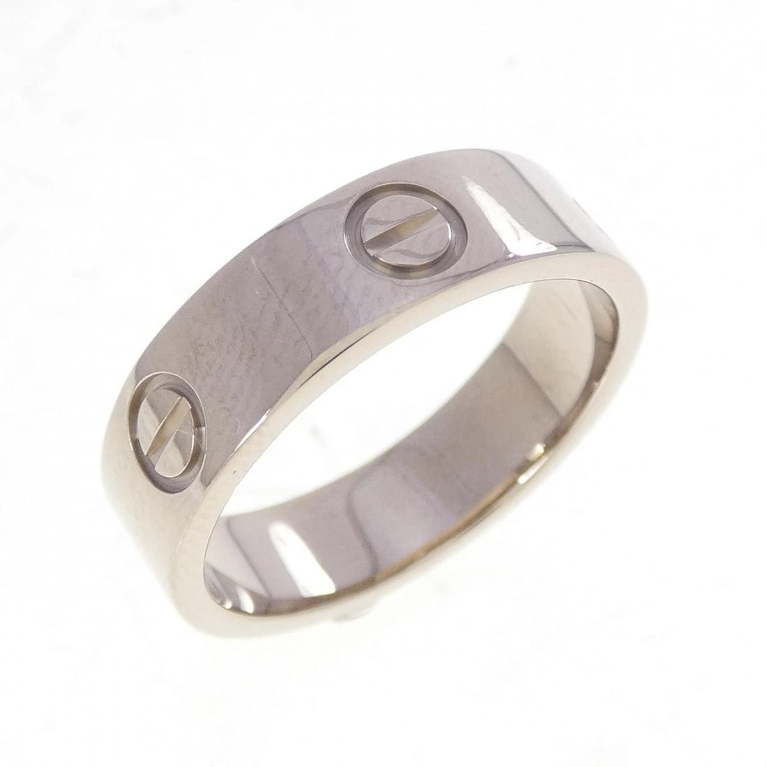 CARTIER LOVE RING: Cartier Love Ring Brand: CARTIER Type/Style: Cartier Ring Material: 750 white gold, Color: White Gold Size: US7 1/4(56) Accessories: None Accessories Notice: When purchasing pre-owned goods, please