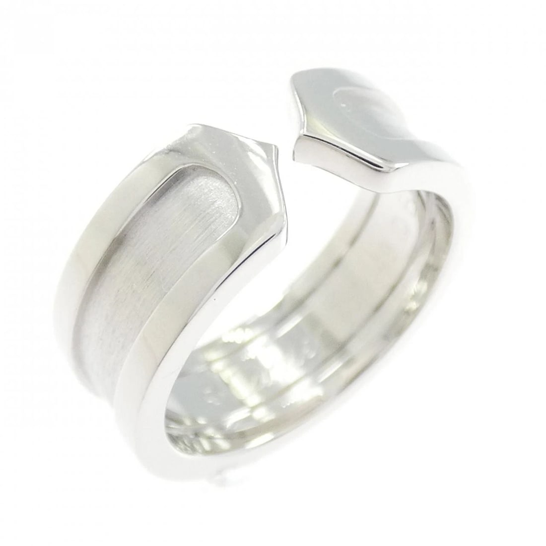 CARTIER SMALL RING: Cartier Small Ring Brand: CARTIER Type/Style: Cartier Ring Material: 750 white gold, Color: White Gold Size: US5(49) Accessories: None Accessories Notice: When purchasing pre-owned goods,