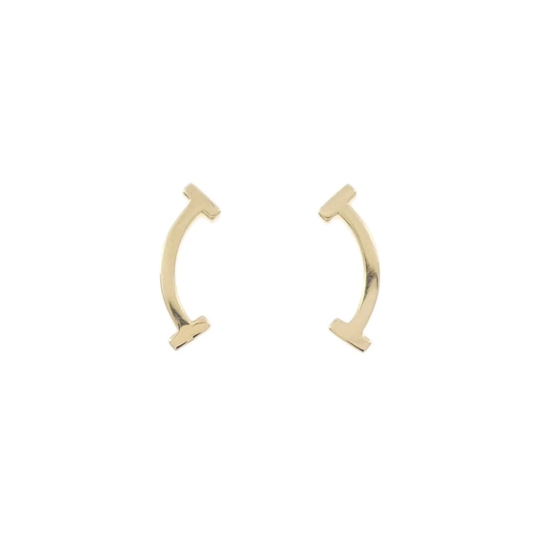TIFFANY&CO. T SMILE PIERCE: TIFFANY&Co. T Smile Pierce Brand: TIFFANY&Co. Type/Style: TIFFANY&Co. Pierce/Earring Material: 750 yellow gold, Color: Yellow Gold Size: Actual Size Approx. height x width: 13.3mm x 4.4mm