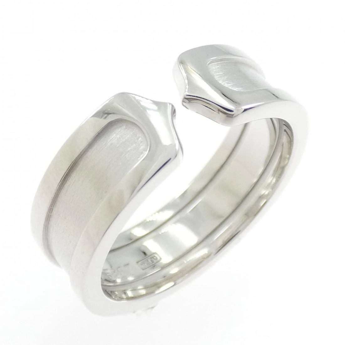 CARTIER SMALL RING: Cartier Small Ring Brand: CARTIER Type/Style: Cartier Ring Material: 750 white gold, Color: White Gold Size: US7(54) Accessories: None Accessories Notice: When purchasing pre-owned goods, please