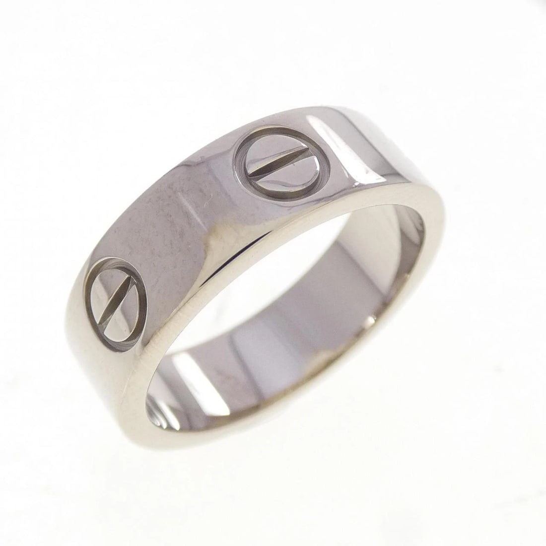 CARTIER LOVE RING: Cartier Love Ring Brand: CARTIER Type/Style: Cartier Ring Material: 750 white gold, Color: White Gold Size: US5 1/2(51) Accessories: None Accessories Notice: When purchasing pre-owned goods, please