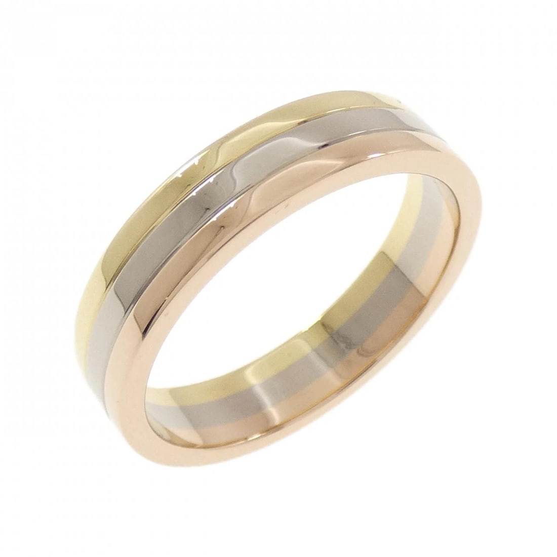 CARTIER LOUIS CARTIER RING: Cartier Louis Cartier Ring Brand: CARTIER Type/Style: Cartier Ring Material: 750 Yellow Gold/750 White Gold/750 Pink Gold, Color: YG,WG,PG Size: US8 3/4(59) Accessories: None Accessories Notice: When