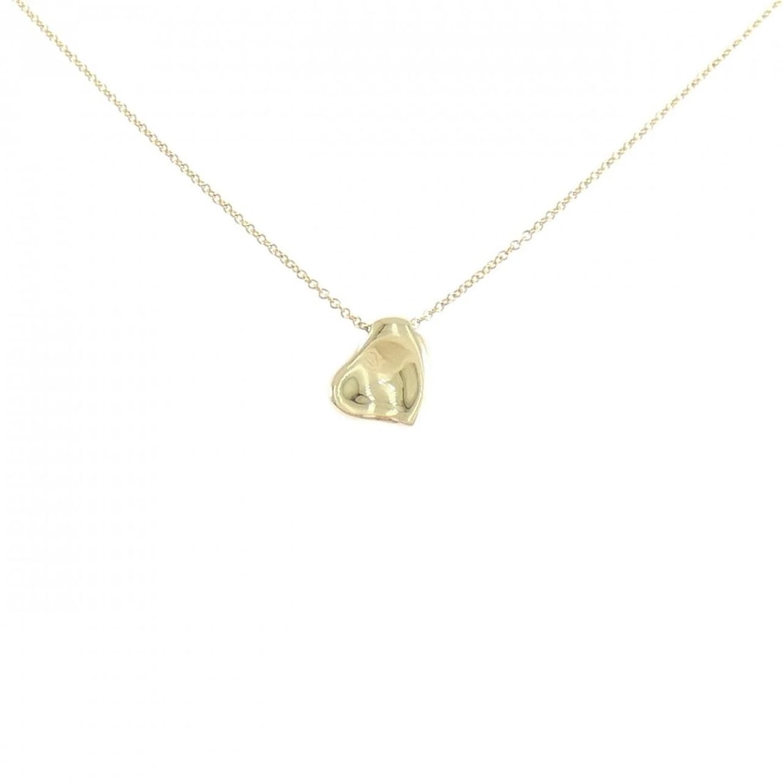 TIFFANY&CO. HEART NECKLACE: TIFFANY&Co. Heart Necklace Brand: TIFFANY&Co. Type/Style: TIFFANY&Co. Necklace Material: 750 yellow gold, Color: Yellow Gold Size: length41cmActual Size Pendant length approx. x width approx.: