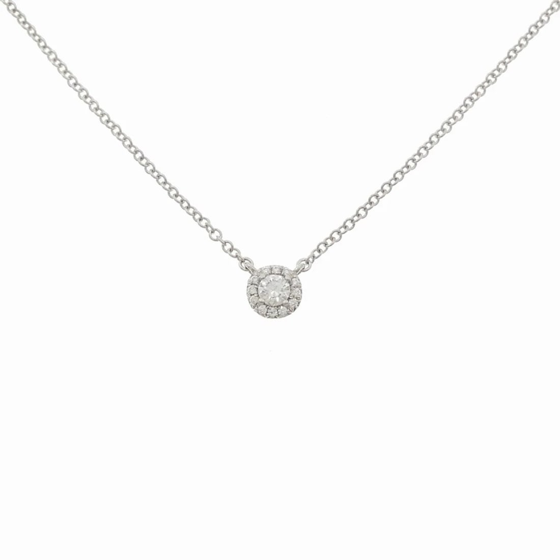 TIFFANY&CO. SOLESTE NECKLACE: TIFFANY&Co. Soleste Necklace Brand: TIFFANY&Co. Type/Style: TIFFANY&Co. Necklace Material: Platinum950, Main Stone Natural Color: Silver Size: length41cmActual Size Pendant length approx. x width