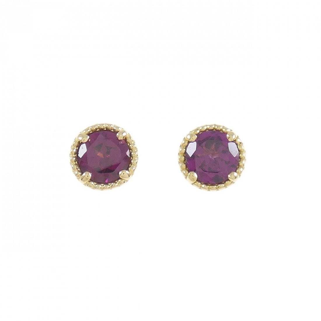 PONTE VECCHIO GARNET PIERCE: Ponte Vecchio Garnet Pierce Brand: Ponte Vecchio Type/Style: Ponte Vecchio Pierce/Earring Material: K18 yellow gold, Main Stone Garnet Color: Yellow Gold Size: Actual Size Diameteraround: 6.3mm Ac