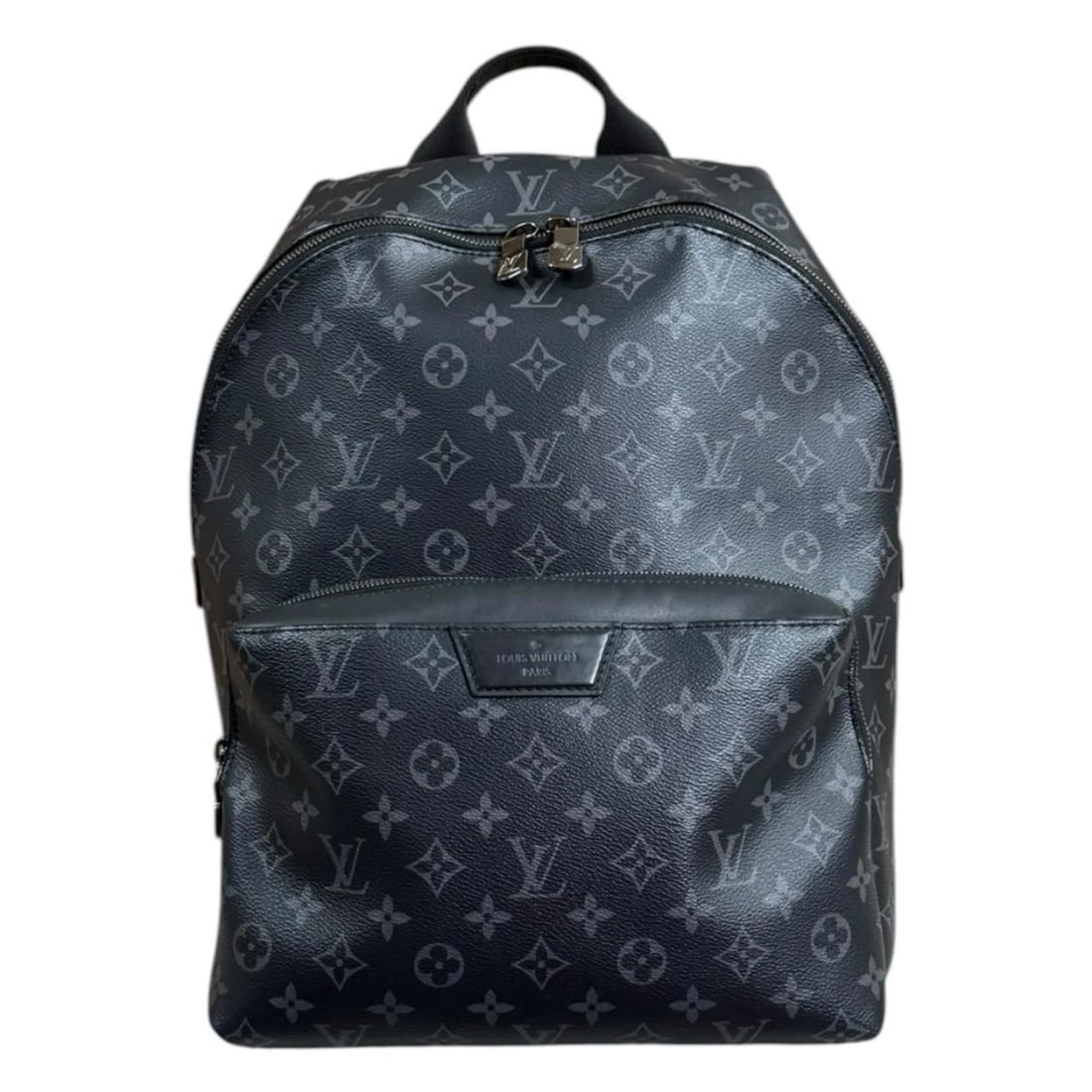 LOUIS VUITTON DAYPACK MONOGRAM ECLIPSE BAG PACK: LOUIS VUITTON Daypack Monogram Eclipse bag pack Brand: LOUIS VUITTON Type/Style: Daypack Material: Exterior Material Monogram Eclipse Color: Exterior color gray Size: W11.8 x H15.6 x D7.5inch Handle:7