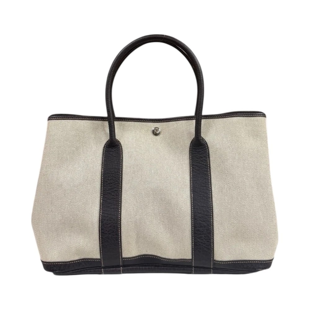 HERMES TOTE BAG TOWER ASH LEATHER GARDEN PARTY PM: HERMES Tote Bag Tower ash leather Garden party PM Brand: HERMES Type/Style: Tote Bag Material: Exterior Material Tower ash Color: Exterior color Brown Size: W14.2 x H9.8 x D7.1inch Accessories: No