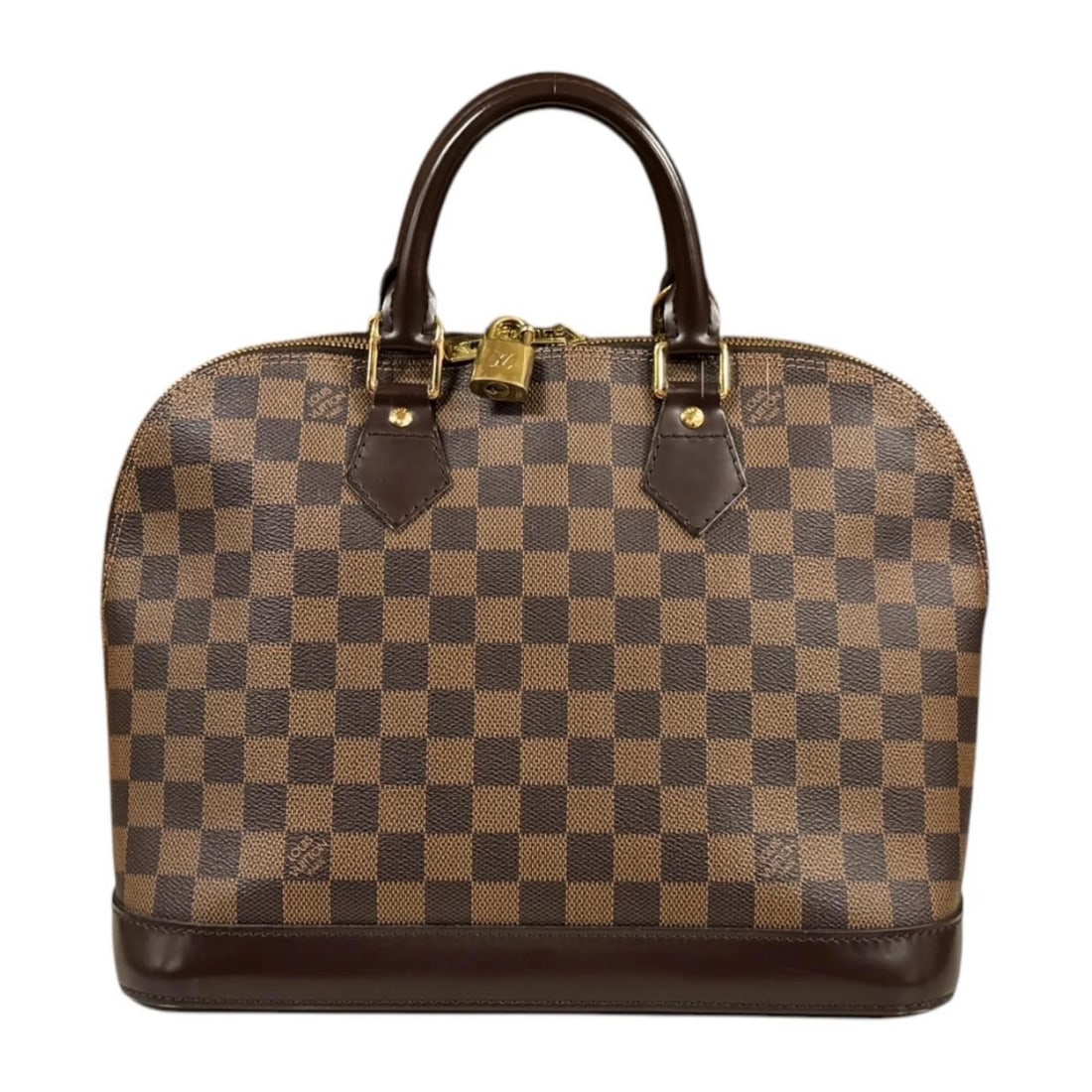 LOUIS VUITTON HANDBAG DAMIER CANVAS ALMA: LOUIS VUITTON Handbag Damier canvas Alma Brand: LOUIS VUITTON Type/Style: Handbag Material: Exterior Material Damier canvas Color: Exterior color brown Size: W11.8 x H9.4 x D6.3inch Handle:10.2inch