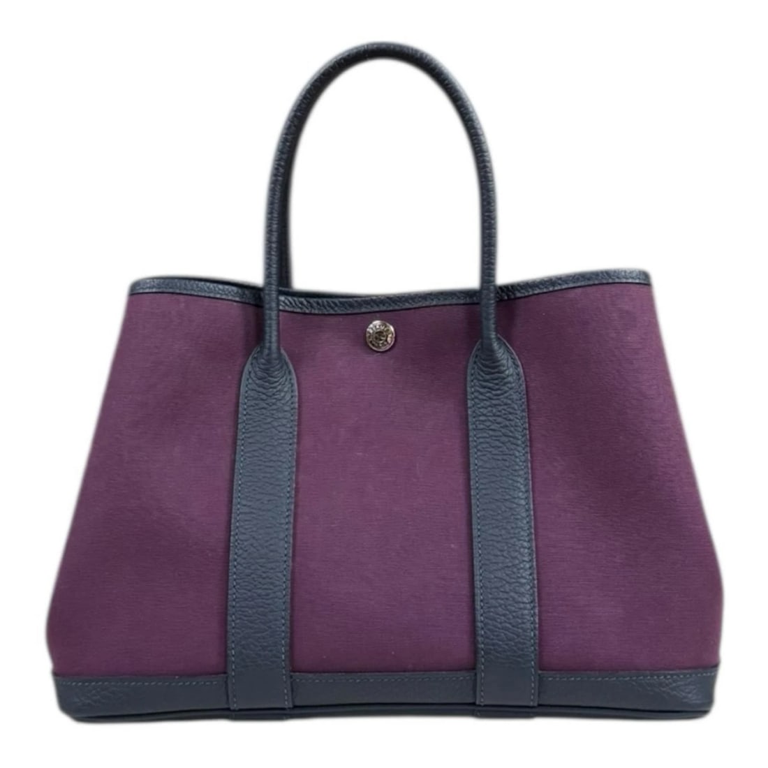 HERMES TOTE BAG TOWAR OFFICIER GARDEN PARTY TPM: HERMES Tote Bag Towar Officier Garden party TPM Brand: HERMES Type/Style: Tote Bag Material: Exterior Material Towar Officier Color: Exterior color Navy Size: W11.4 x H8.3 x D5.1inch Handle:12.6inch