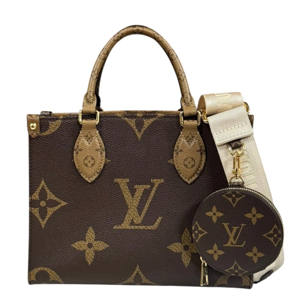 LOUIS VUITTON SHOULDERBAG MONOGRAM CANVAS REVERSE GIANT: LOUIS VUITTON ShoulderBag Monogram canvas reverse Giant Brand: LOUIS VUITTON Type/Style: Shoulder Bag Material: Exterior Material Monogram canvas Color: Exterior color Brown Size: W9.6 x H7.3 x